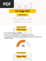 on-page seo report