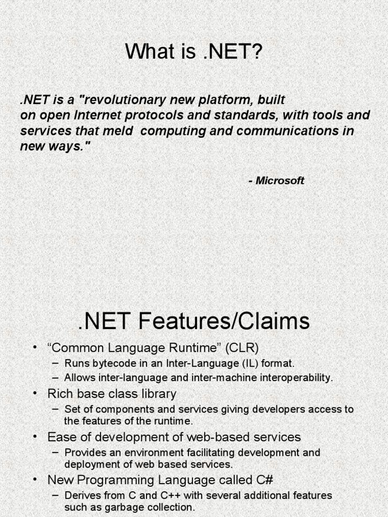 Dot Net Slides | PDF