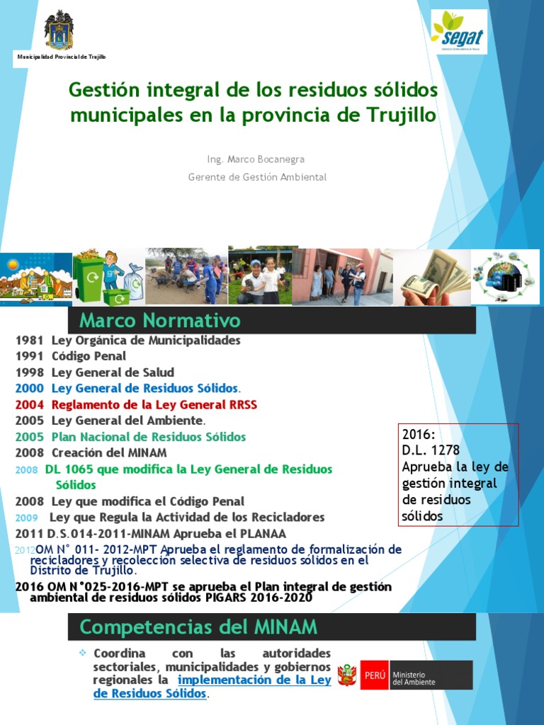 Gestión Integral de Residuos en Trujillo | PDF | Residuos | Impacto ...