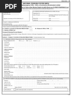 National Pension System (NPS) Request For Change/Correction in Subscriber Master Details And/Or Reissue of I-PIN/T-PIN/PRAN Card