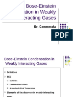 Bose-Einstein Condensation in Weakly Interacting Gases: Dr. Cammerata