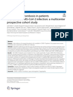 High Risk of Thrombosis in Patients