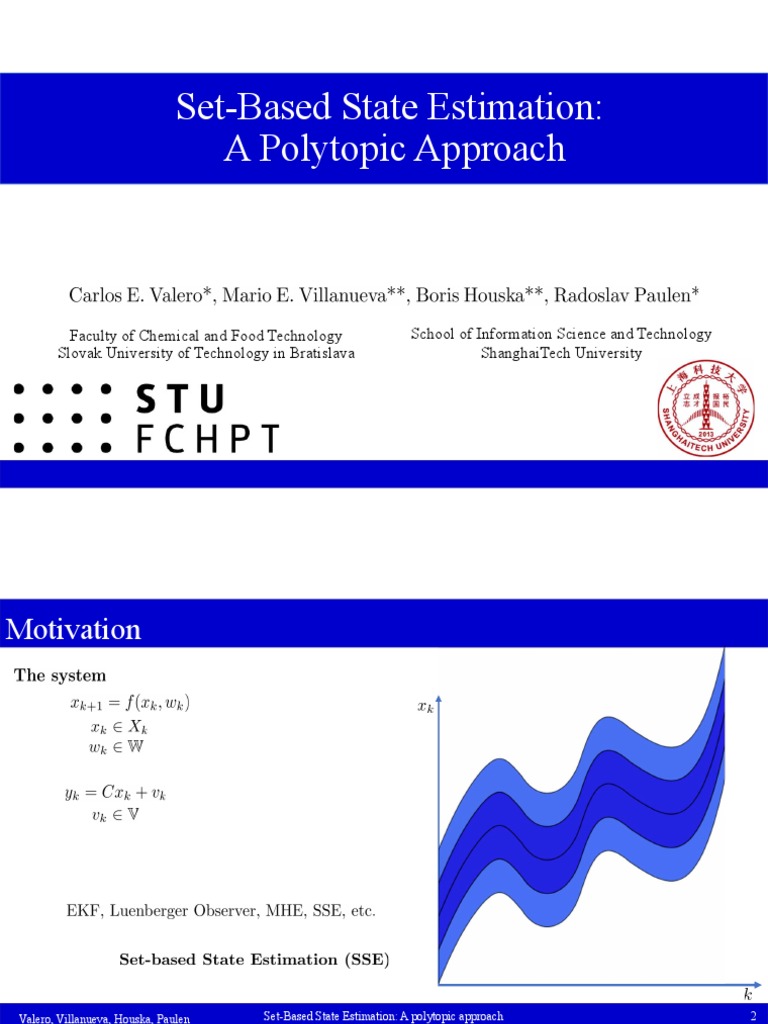 Set-Based State Estimation: A Polytopic Approach | PDF | Wellness ...