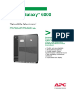 MGE Galaxy 6000: "High Availability, High Performance"