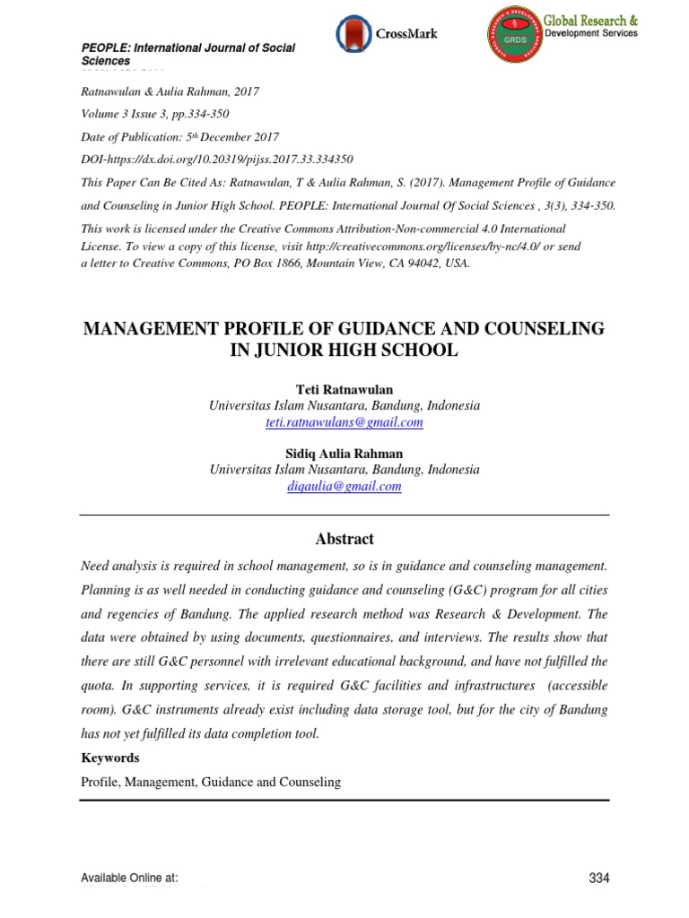Guidance and Counseling Management in Schools | PDF | School Counselor ...