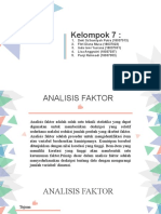 Analisis Faktor Statistik Mahasiswa