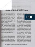 Coronado, Guillermo. Uno de Tres. La Cosmología en Tres Temas de Filosofía de Roberto Murillo PDF