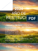 2020 AÑO DE RESTAURACION