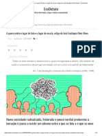 A guerra entre o lugar de fala e o lugar de escuta, artigo de José Eustáquio Diniz Alves - EcoDebate