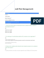 Mock Test (Credit Risk Management