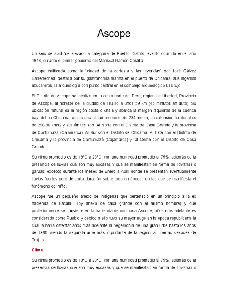 Ascope | PDF | Cultura (general)