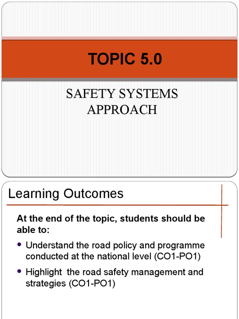 Safe Systems Approach to Road Safety | PDF | Road Traffic Safety ...