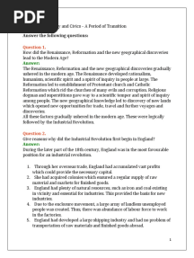 ICSE Class 8 History and Civics A Period of Transition
