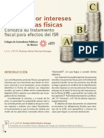 Intereses Tratamiento Fiscal Isr Paf
