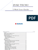 Suzuki Tech2: TIS 2 Web User Guide