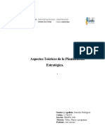 Aspectos Teóricos de La Planificación Estratégica