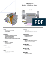 Model 2650 Spec Sheet: Jaw Crusher