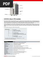 CX1010 - Basic CPU Module: CX1010-0xxx CX1010-0xxx CX1010-0xxx