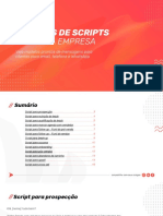 Scripts de vendas e relacionamento