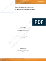 Estadística descriptiva taller unidad 2: Tablas de frecuencia y análisis de gráficos