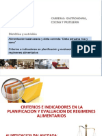 2.Evaluación de regimenes alimentarios