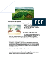 Problem Selected: Deforestation: What Do You Think About The Problem?