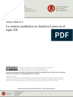 Vessuri La ciencia académica en América Latina en el siglo XX