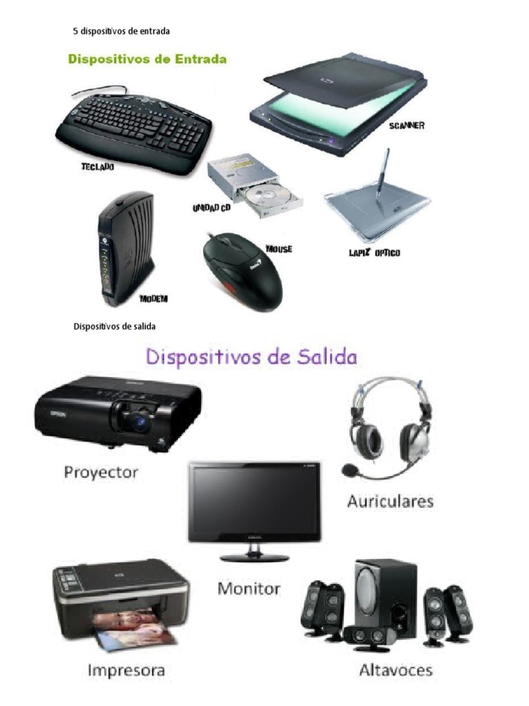 5 Dispositivos de Entrada, Salida y Mixtos | PDF