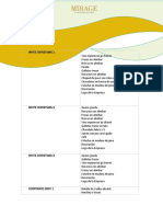 Lista de Productos Anchetas Empresariales Mirage 1