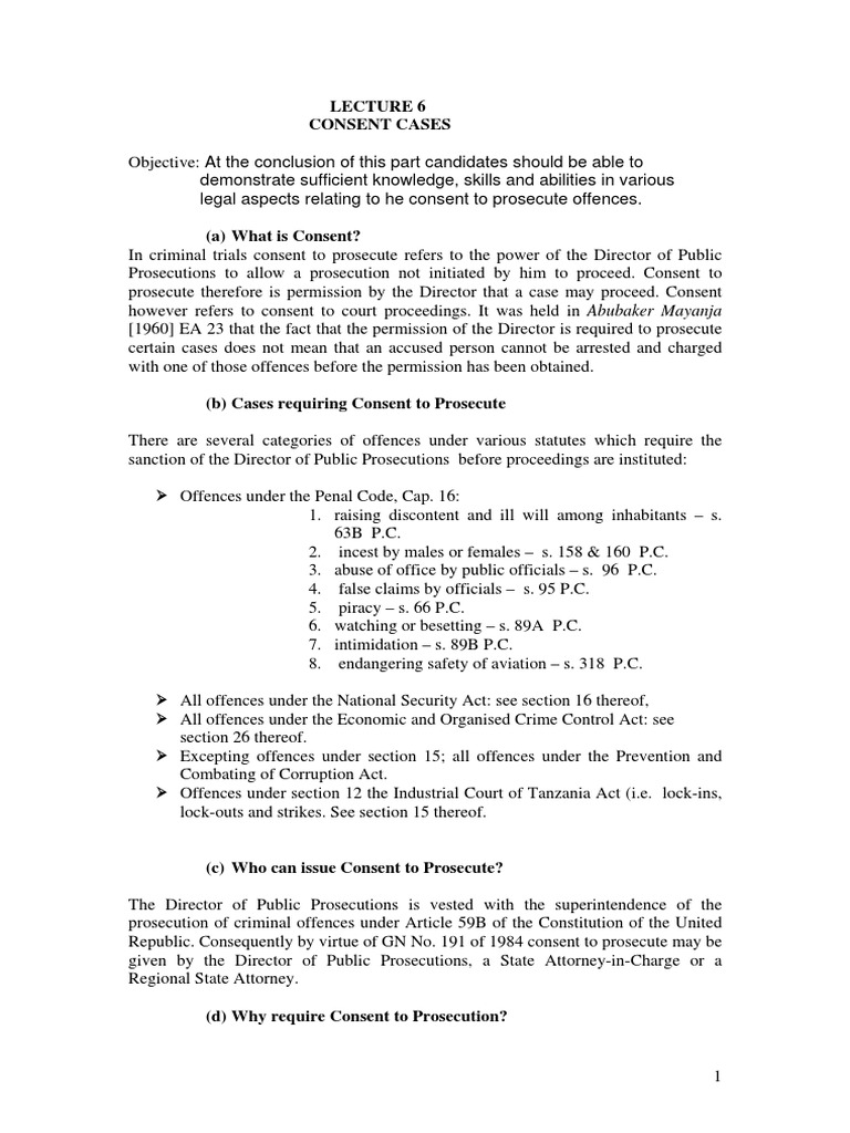 Lecture Six Pdf Prosecutor Crime Violence