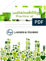 Sustainability Practice at L T PDF