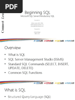 Beginning SQL