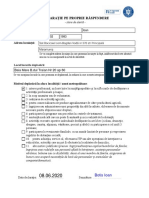 Declaratie Proprie Raspundere Stare de Alerta PDF