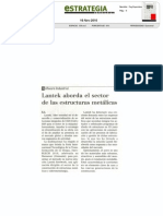 Lantek Aborda El Sector de Las Estructuras Metálicas