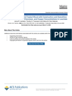 Landfill Disposal of CCA-Treated Wood With Construction and Demolition (C&D) Debris: Arsenic, Chromium, and Copper Concentrations in Leachate