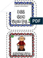 Animación Por La Lectura Tarjetas Lee Con Voz de PDF