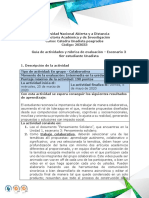 Universidad Nacional Abierta y a Distancia: Guía de actividades y rúbrica de evaluación
