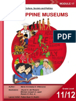 Philippine Museums: Understanding Culture, Society and Politics