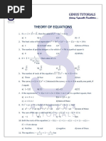 Theory of Equations