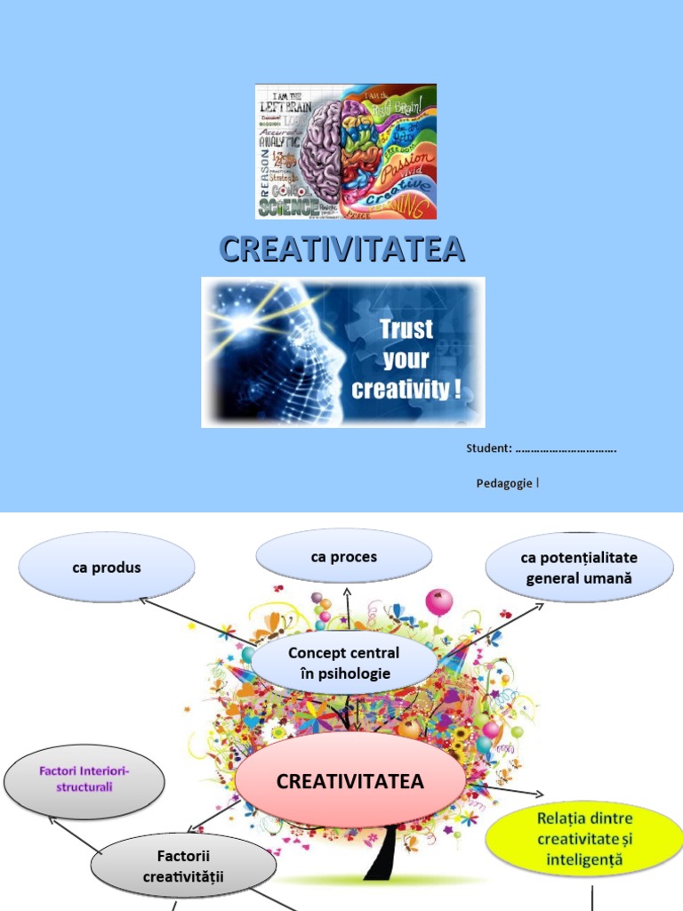 Model Harta Conceptuala Creativitatea | PDF
