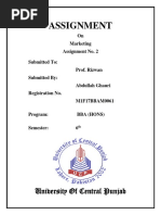 Assignment: University of Central Punjab