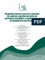 Requisitos básicos para sistemas de registro y gestión de dosis en diagnóstico por imagen