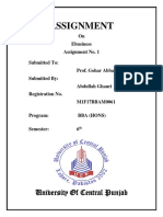 Assignment: University of Central Punjab