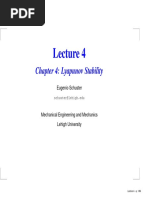 Lecture 4 Chapter 4 Lyapunov Stability