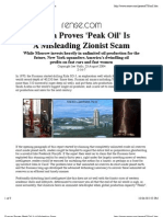 Russian Proves 'Peak Oil' Is A Misleading Scam