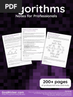 Algorithms: Notes For Professionals