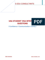 Usa Student Visa Interview Questions & Answers