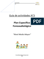 Guía Actividades N°3 - NMM - Fonoaudióloga Escuela de Lenguaje