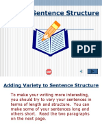 Sentencestructure Language and Grammar 4