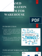 Iot Based Automation System For Warehouse: Microprocessor and Microcontroller JCB 22404